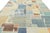 Modernist Color-Block Handcrafted Wool Area Rug With Abstract Painterly Grid For Sale - Image 9 of 12