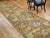 Early 20th Century Vintage French Needlepoint Runner, Handwoven Wool, Tree of Life Pattern, Brown & Blue, 4’ X 15’ For Sale - Image 5 of 17