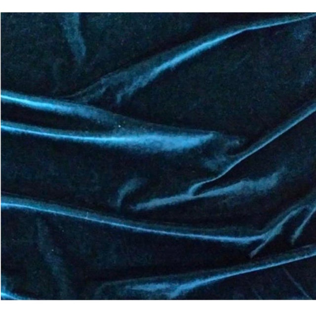 Gp J Baker Teal Velvet Fabric Chairish