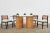 Fantastic Mid-Century Modern Italian double pedestal dining table crafted from split reed rattan. The organic modern...