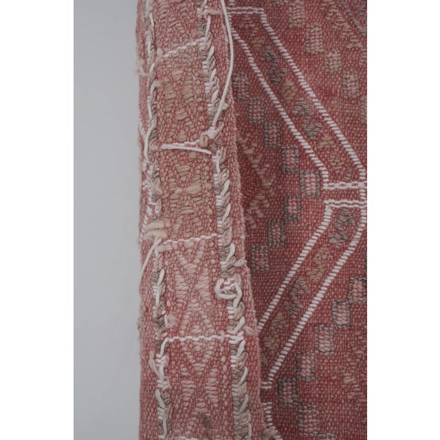 Mid Century Diamond Turkish Kilim Runner Rug For Sale - Image 11 of 13