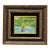 Late 20th Century Daniel Belliard Enamel on Copper Small Framed Painting Fisherman in Boat on Lake For Sale