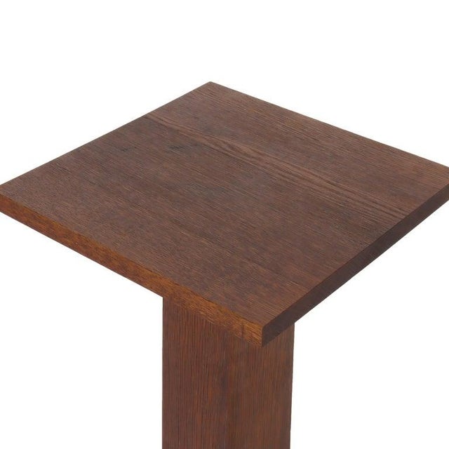 Brown Antique Stickley School Arts & Crafts Mission Oak Plant Stand C1920 For Sale - Image 8 of 13