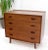Wood Oiled Walnut 4 Drawers Back Splash Bachelor Chest Dresser For Sale - Image 7 of 13