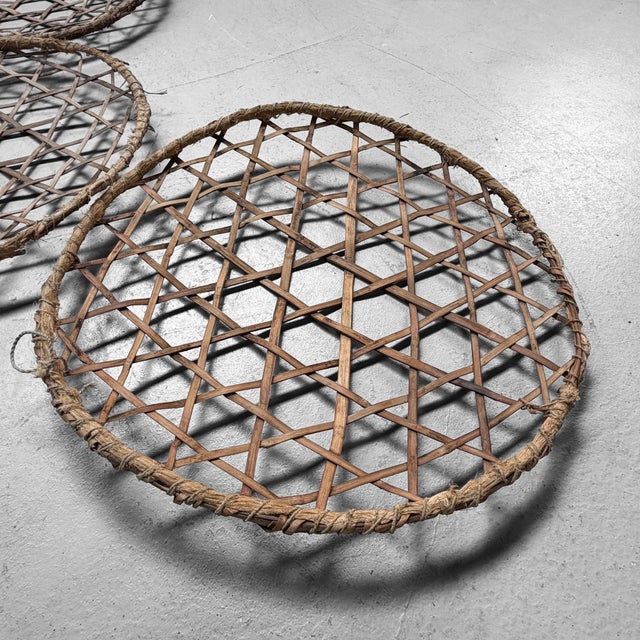 1940s Japanese Bamboo Zaru Drying Trays, 1930, Set of 5 For Sale - Image 5 of 13