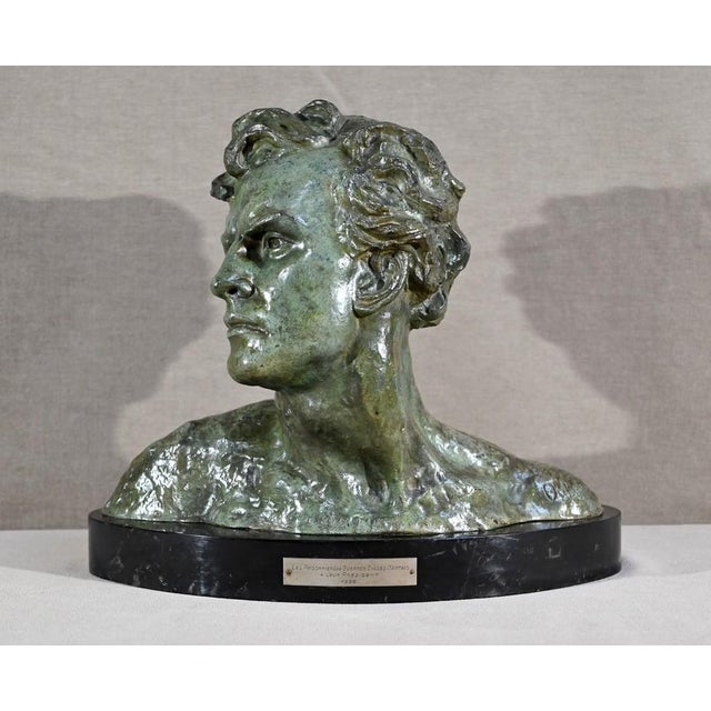 Important bronze, green patina, signed Alexandre Ouline (1887-1965). Ouline is known as one of the leading sculptors of...
