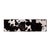 Stinson 54 in. W Rectangular Hair-on-Hide and Iron Accent Bench, Black and White For Sale In Chicago - Image 6 of 7