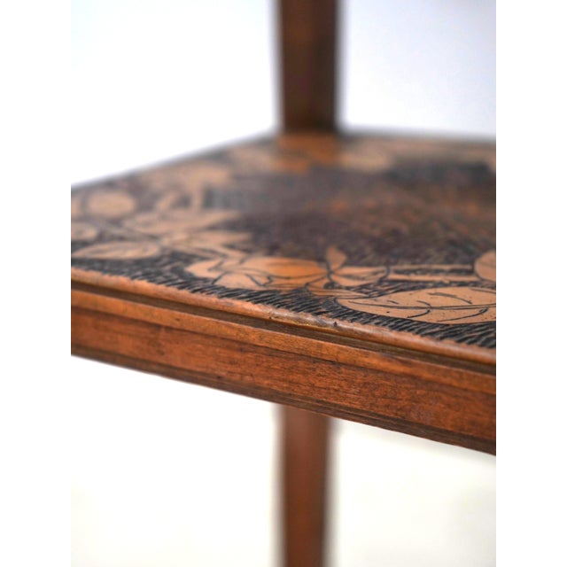 Vintage Art Nouveau 2 Tier Plant Stand Pedestal For Sale - Image 10 of 14