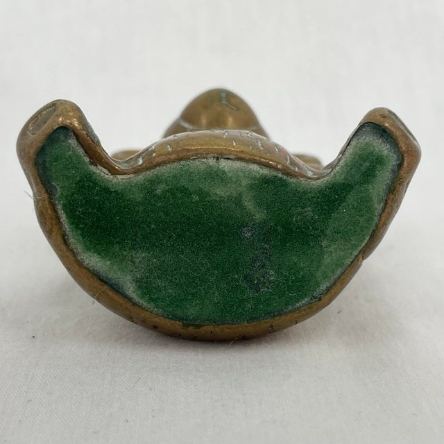 Metal Vintage Mid-Century Brass Teddy Bear Animal Figurine For Sale - Image 7 of 11