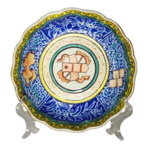 Antique Chinese Polychrome Enamels Porcelain Plate/Bowl for Persian Market