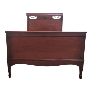 Vintage Twin Size Cherry Sleigh Bed