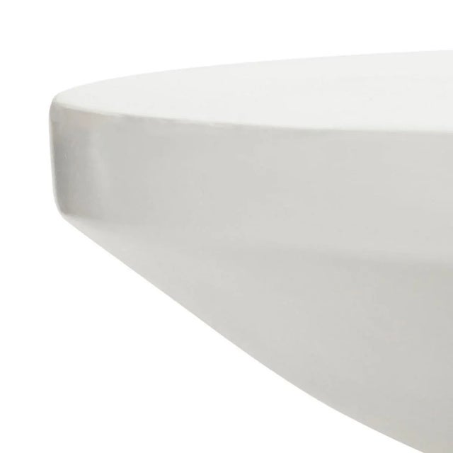 Jiraiya Concrete Accent Stool - Ivory For Sale - Image 4 of 7