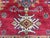Red Red and Navy Kazak Wool Tribal Area Rug, 3'5" X 4'8" For Sale - Image 8 of 16