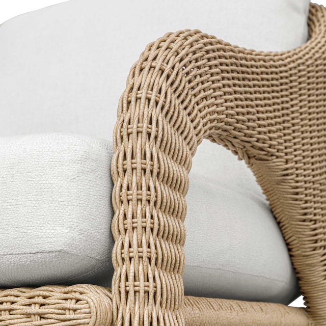 Kavali Outdoor Wicker Lounge Chair For Sale - Image 6 of 15