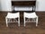 Pair of Vintage English Egyptian Revival White Thebes Stools with Curving Seats For Sale In Atlanta - Image 6 of 12