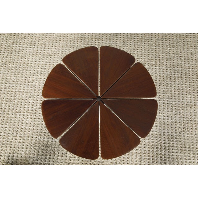 Brown Petal' Drinks / Side Table by Richard Schultz for Knoll Associates, Signed For Sale - Image 8 of 12
