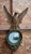 Brown Empire Style Mirror with Eagle in Carved and Polychrome Wood, Late 19th Century For Sale - Image 8 of 9