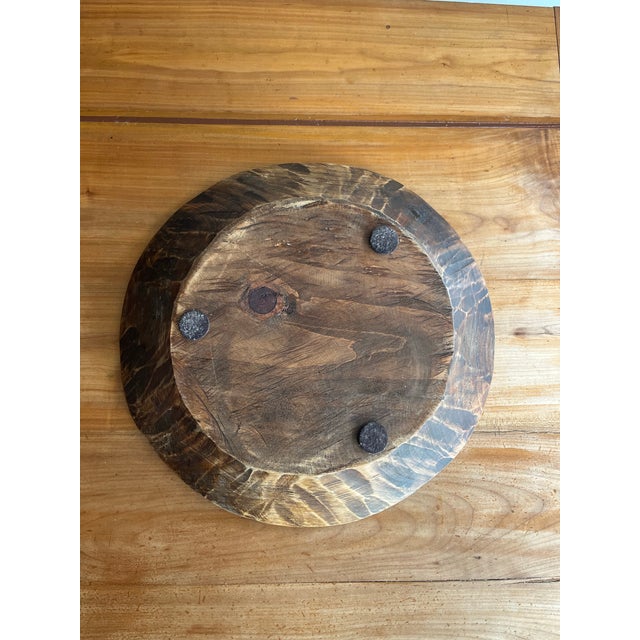 Rustic European Early 20th Century Primitive European Dough Bowl For Sale - Image 3 of 3