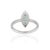 Not Yet Made - Made To Order Oval Cut Emerald & Diamond Pavé Cocktail Ring in 925 Sterling Silver, Size 6.5 For Sale - Image 5 of 15