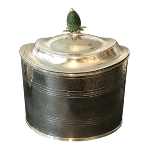 1794 Georgian Sterling Silver Tea Caddy Box, London Solomon Houghan