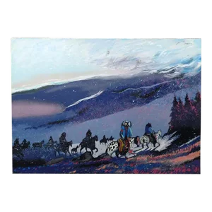 Earl Biss "Blizzard Along the Beartooth Range" Serigraph on Paper