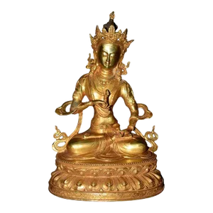 Gilt Bronze Tibetan Buddha Vajrasatwa