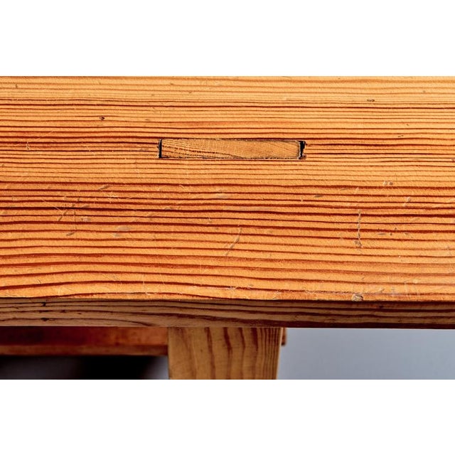 Vintage Pinewood Bench, 1960s For Sale - Image 10 of 11
