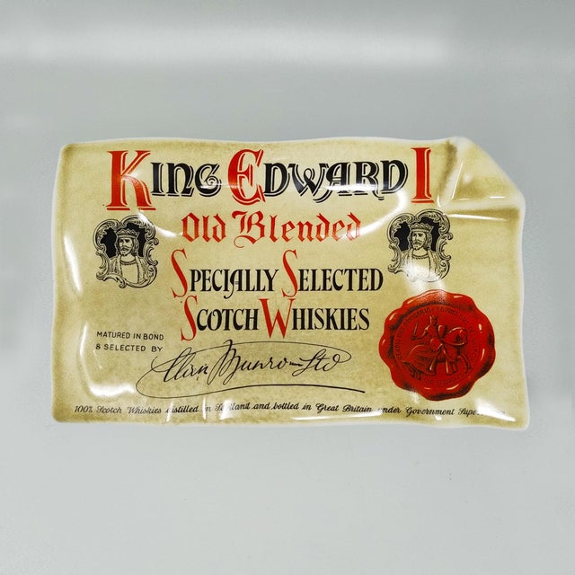 1960s Vintage Italian Vide-Poche in Porcelain King Edward I by Piero Fornasetti, 1960s For Sale - Image 5 of 9