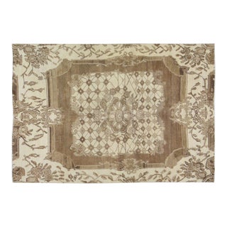 Vintage Turkish Kars Hand Knotted Wool Rug, 5'7''x8'4'' For Sale