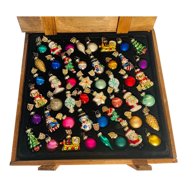Super Cute Mini Christmas Ornaments Set of 48 PCS For Sale