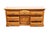 Bassett Furniture Solid Oak Early American Country Style 68" Triple Door Dresser 2283-247 For Sale - Image 9 of 16