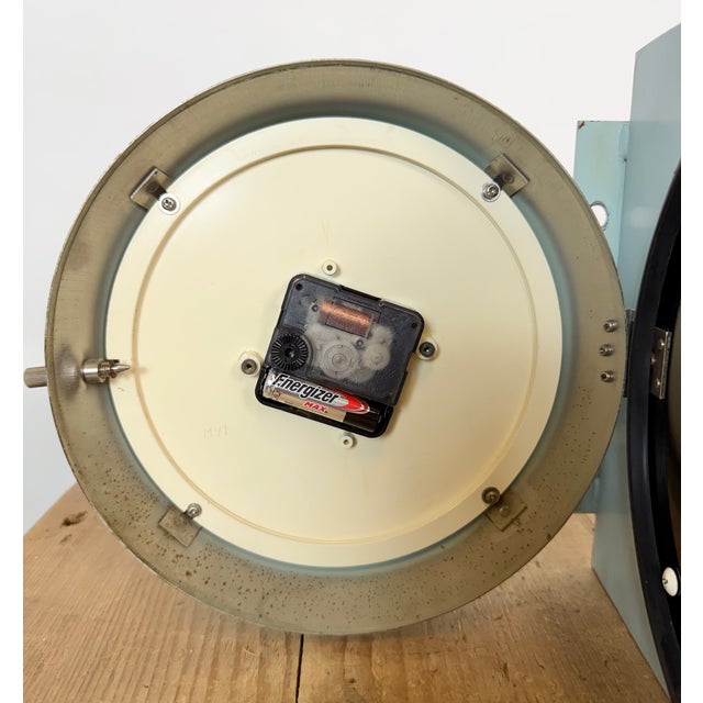 Vintage Blue Seiko Double-Sided Ships Wall Clock, 1980s For Sale - Image 18 of 18