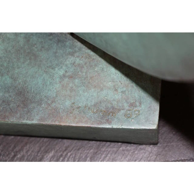 Fred Schumm Bronze Noted Nj Artist Signed, Dated 1989 For Sale In Palm Springs - Image 6 of 7