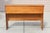 Mid-Century Modern Full Size Bar Headboard – 1970s Vintage Wood Frame With Storage & Brass Grille Panels For Sale - Image 12 of 12