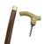 Victorian Victorian Floral Embossed Brass Walking Tippling Stick Cane W/Hidden Cork Screw For Sale - Image 3 of 11