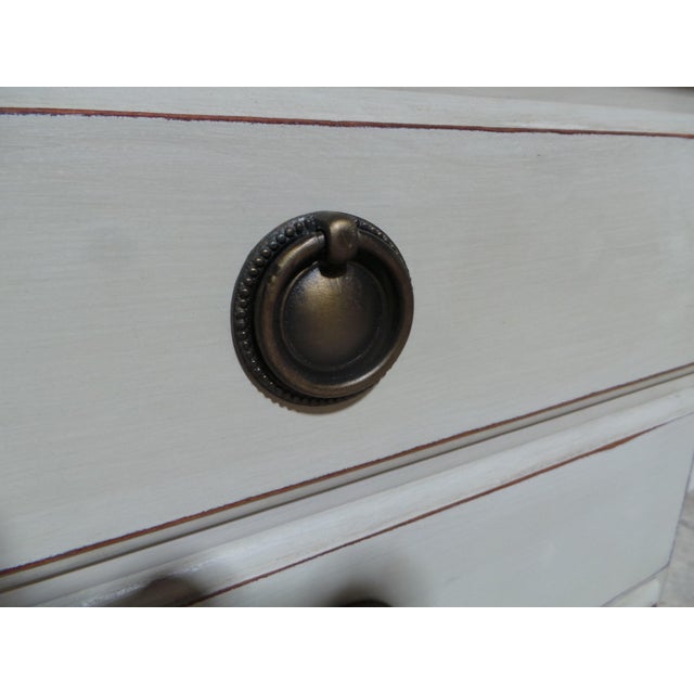 Gustavian Style Unique 4 Drawer Nightstands For Sale - Image 10 of 11
