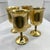 This is a stunning matching set of 4 Vintage Solid Brass Goblets. Crafted in South Korea during the late 20th century....