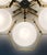 Brass 21st Century Hive Satin Brass Glossy White Murano Flush Mount by Fabio LTD For Sale - Image 8 of 8