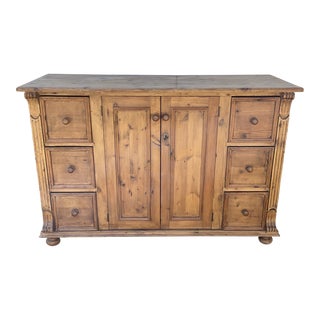 English Pine Multi Drawer Cabinet For Sale