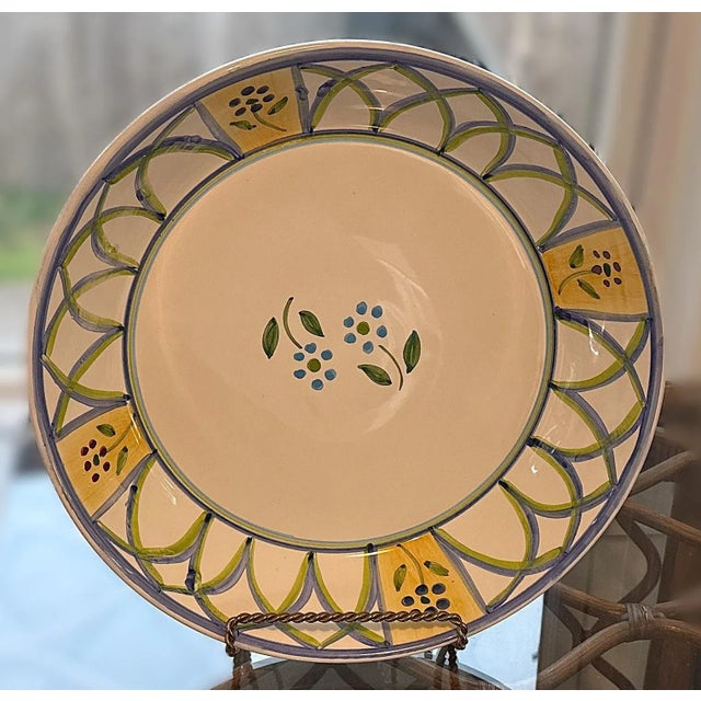 Italian Hand Painted Pasta Serving Bowl For Sale In New York - Image 6 of 10