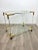 1970s Acrylic, Brass & Glass Bar Serving Cart Trolley, Italy, 1970s For Sale - Image 5 of 15