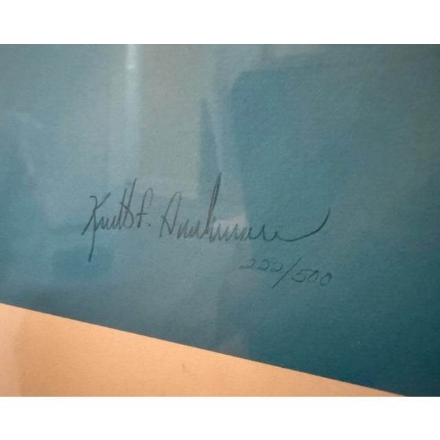1990s 1990s Kenneth Aunchman Framed & Signed Print Numbered 222/500 For Sale - Image 5 of 7