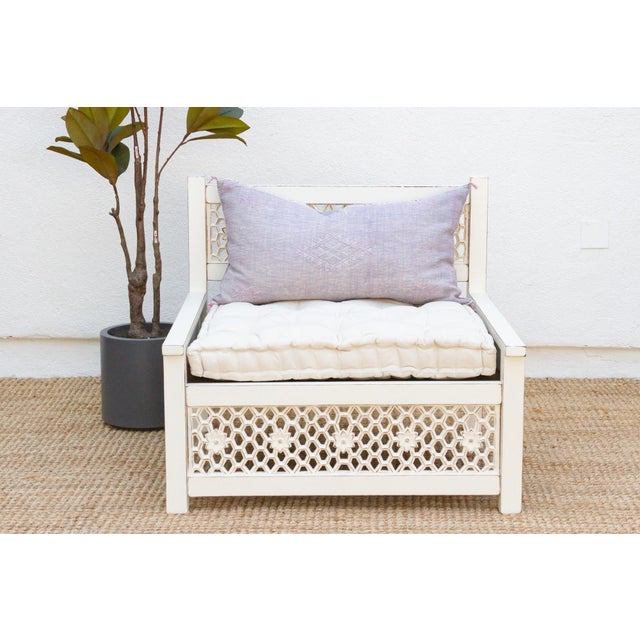 Floral Jali Club Chair For Sale - Image 9 of 9
