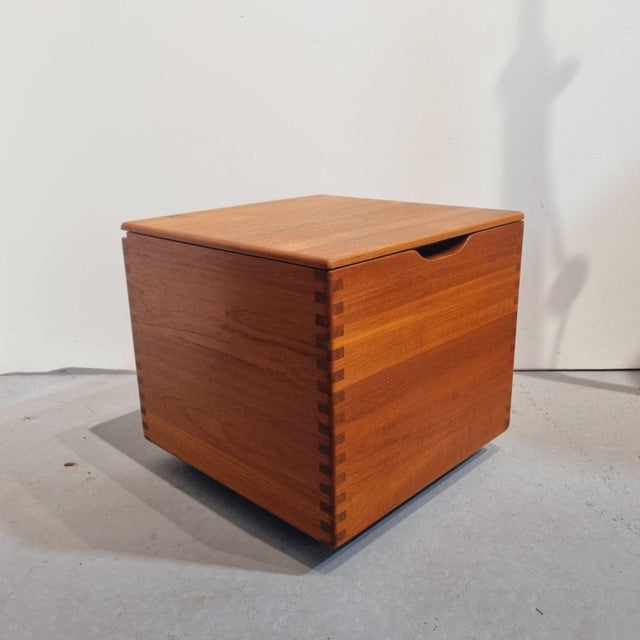 Danish Teak Side Table and Storage Box from Salin Mobler, 1960s For Sale - Image 6 of 18