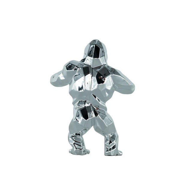 Silver Resin Kong Spirit from Richard Orlinski For Sale - Image 6 of 10