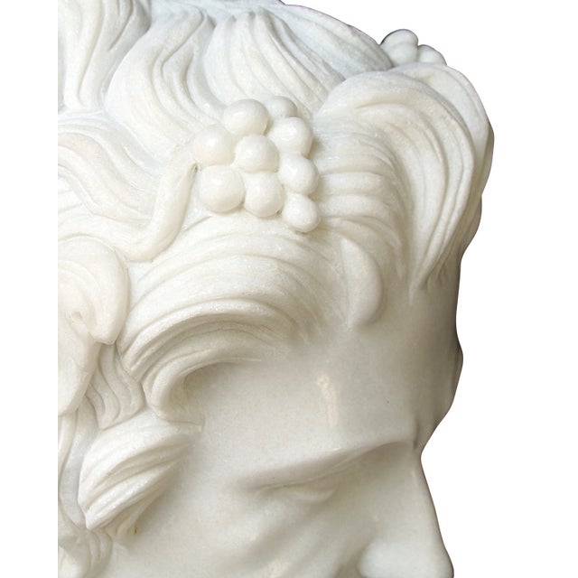 2020s Currey & Company Hector Marble Bust Sculpture For Sale - Image 5 of 5