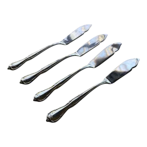 Vintage Insico Stainless Usa Victorian Charm/Ambassador Butter Spreaders- Set of 4