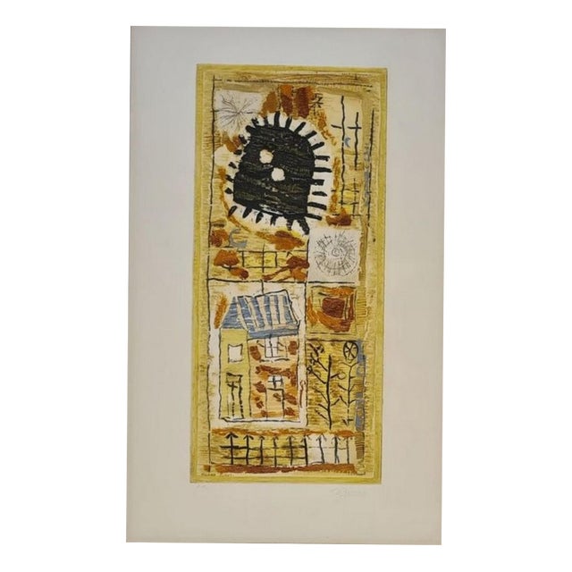 Roger Bissiere, Black Sun, 20th Century, Etching For Sale