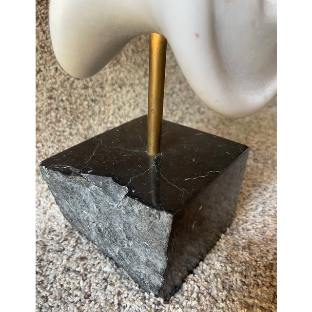 Stone "All Ears" Carrara Marble Sculpture For Sale - Image 7 of 7