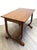 Antique Arts & Crafts Oak Library Table With Lyre-Form Supports & Bookshelf, C 1910–1920 For Sale - Image 9 of 9